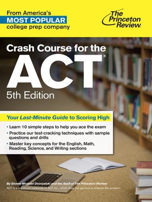 cover image of Crash Course for the ACT